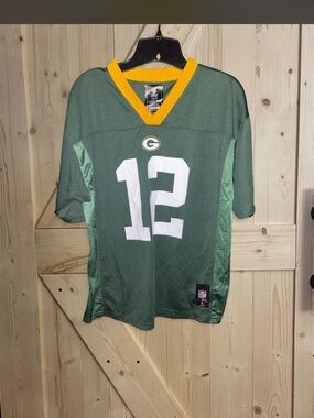 NFL Green and Gold Youth Football Jersey -Aaron Rogers